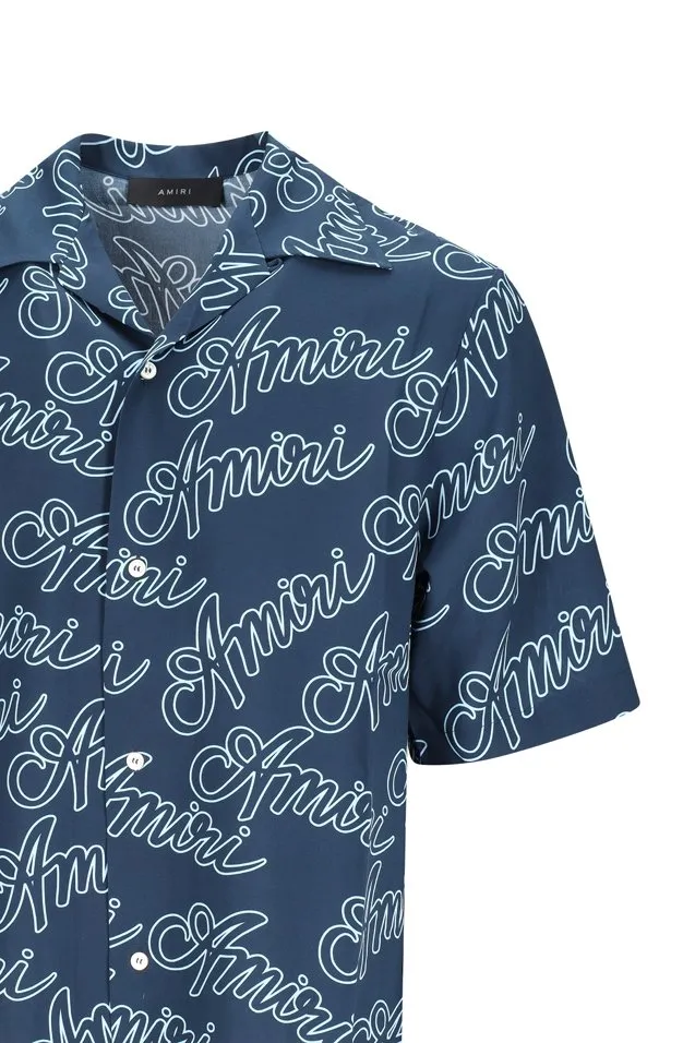 Script Allover Logo Printed Shirt