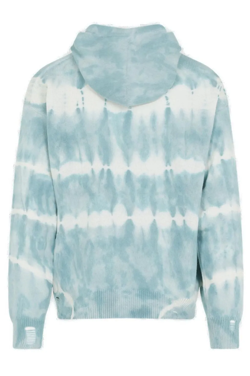 Logo Printed Tie-Dyed Drawstring Hoodie