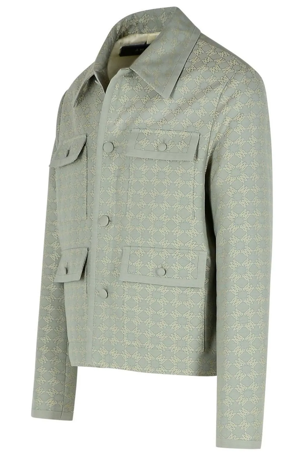 Monogaram Printed Buttoned Jacket