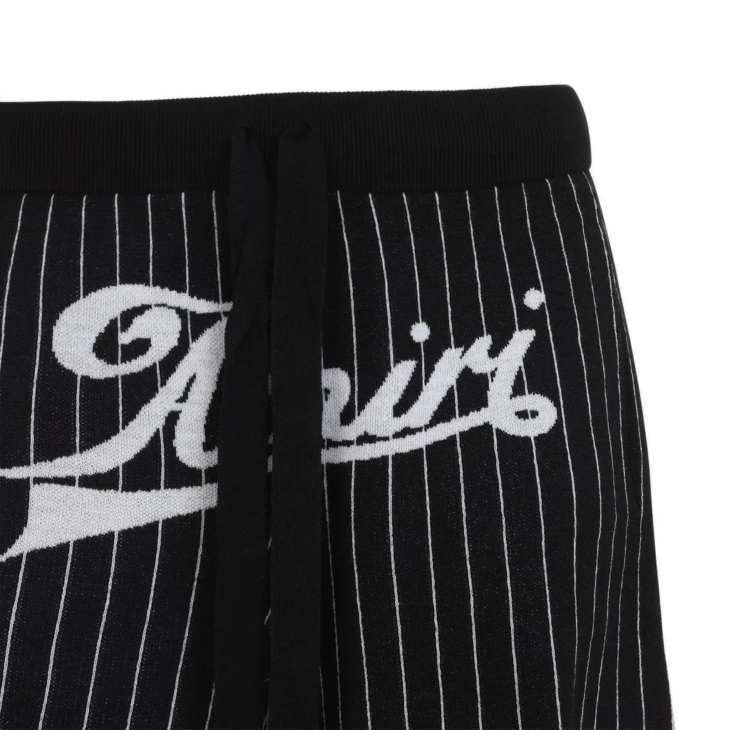 Pinstriped Straight Leg Shorts