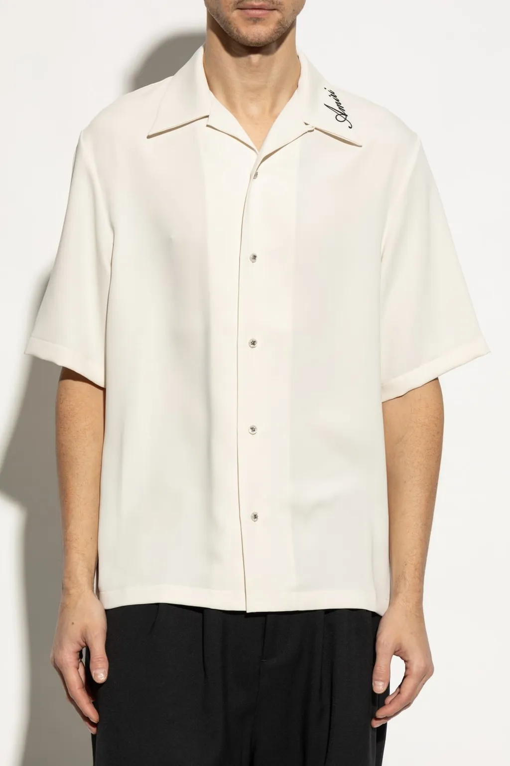 Ma Logo Embroidered Short-Sleeved Shirt