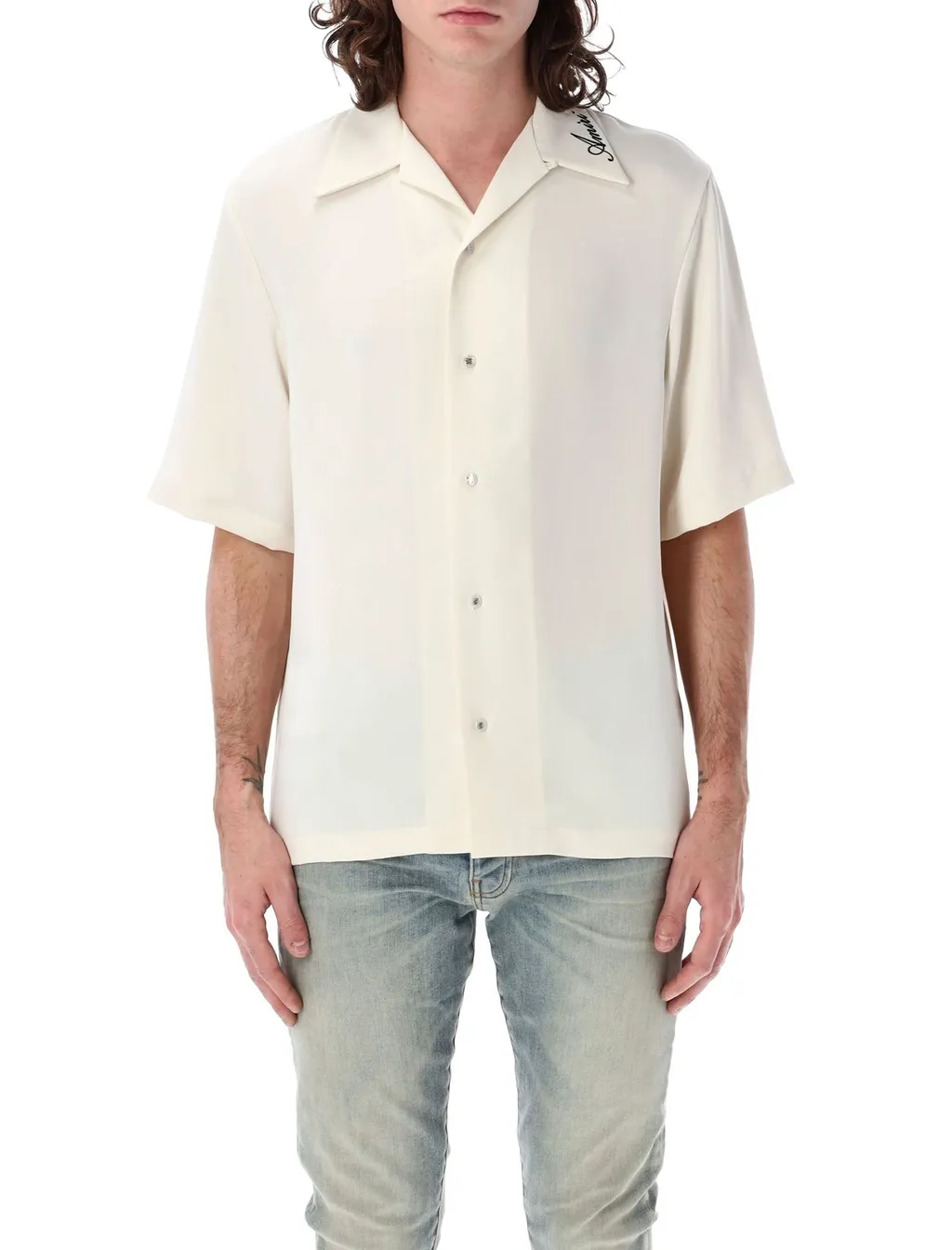 Ma Logo Embroidered Short-Sleeved Shirt