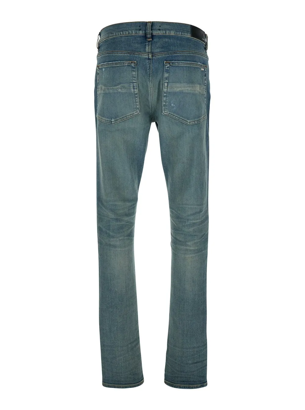 Vintage Effect Distressed Jeans