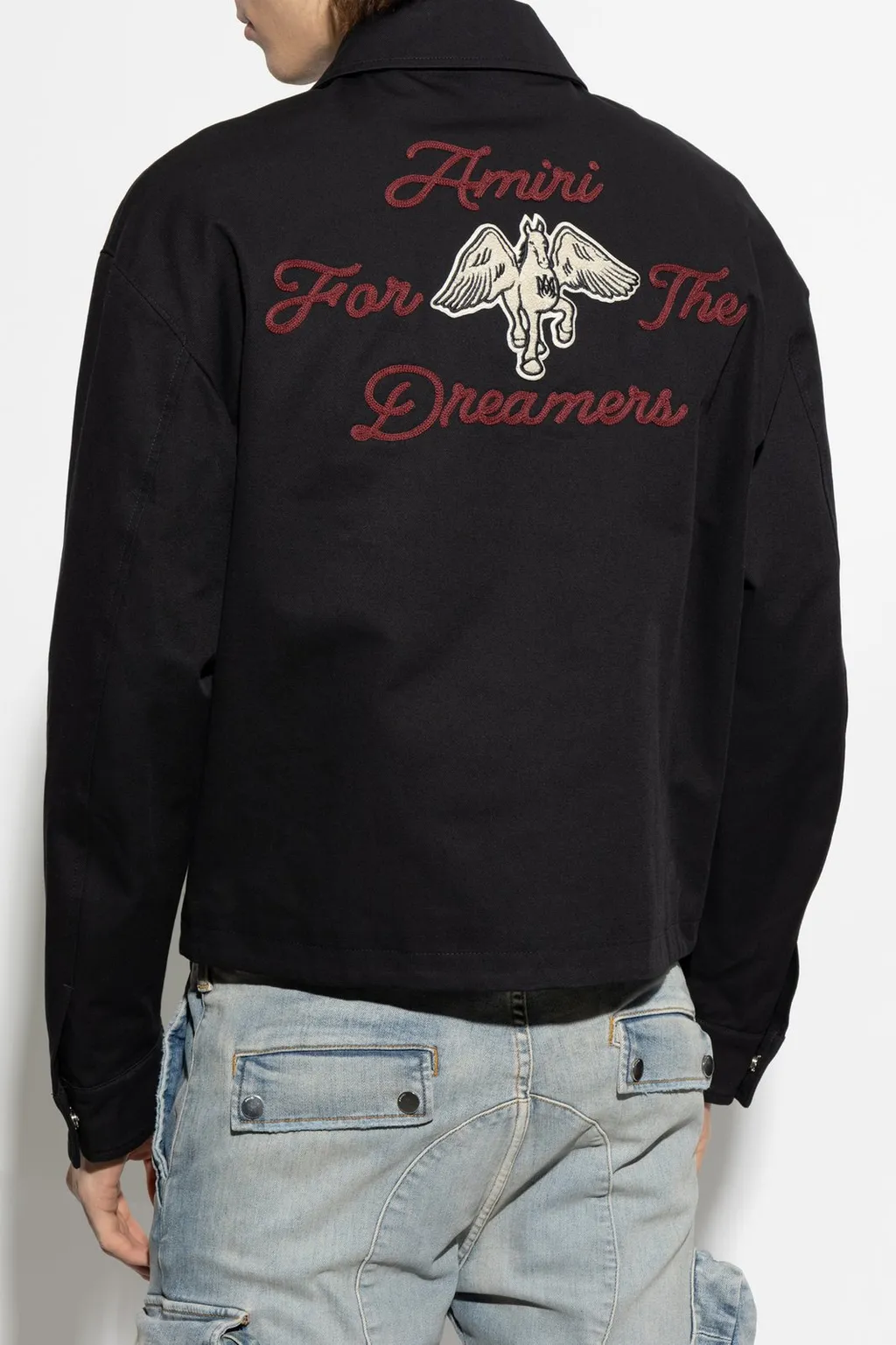 Logo Embroidered Zipped Jacket