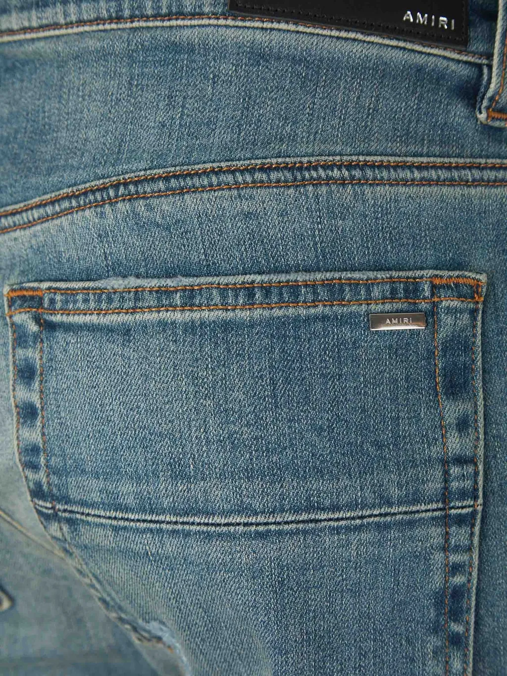 Distressed Slim-Fit Jeans