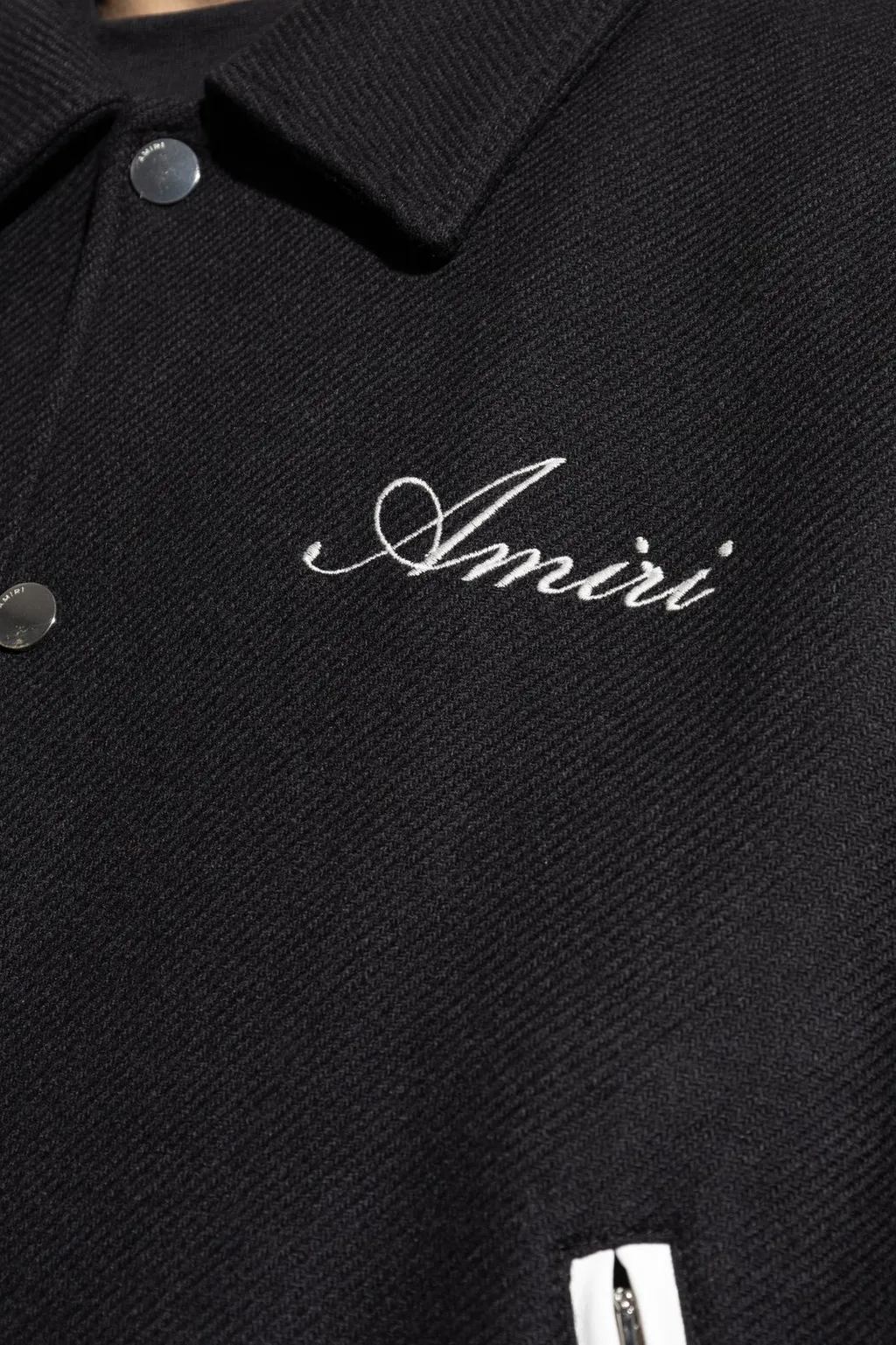 Logo Embroidered Bones Bomber Jacket