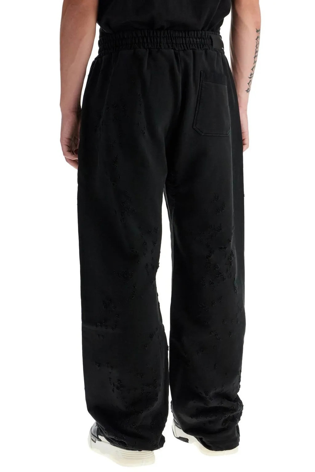 Distressed Drawstring Sweatpants