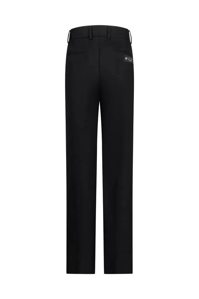 Logo Patch Tapered Leg Trousers