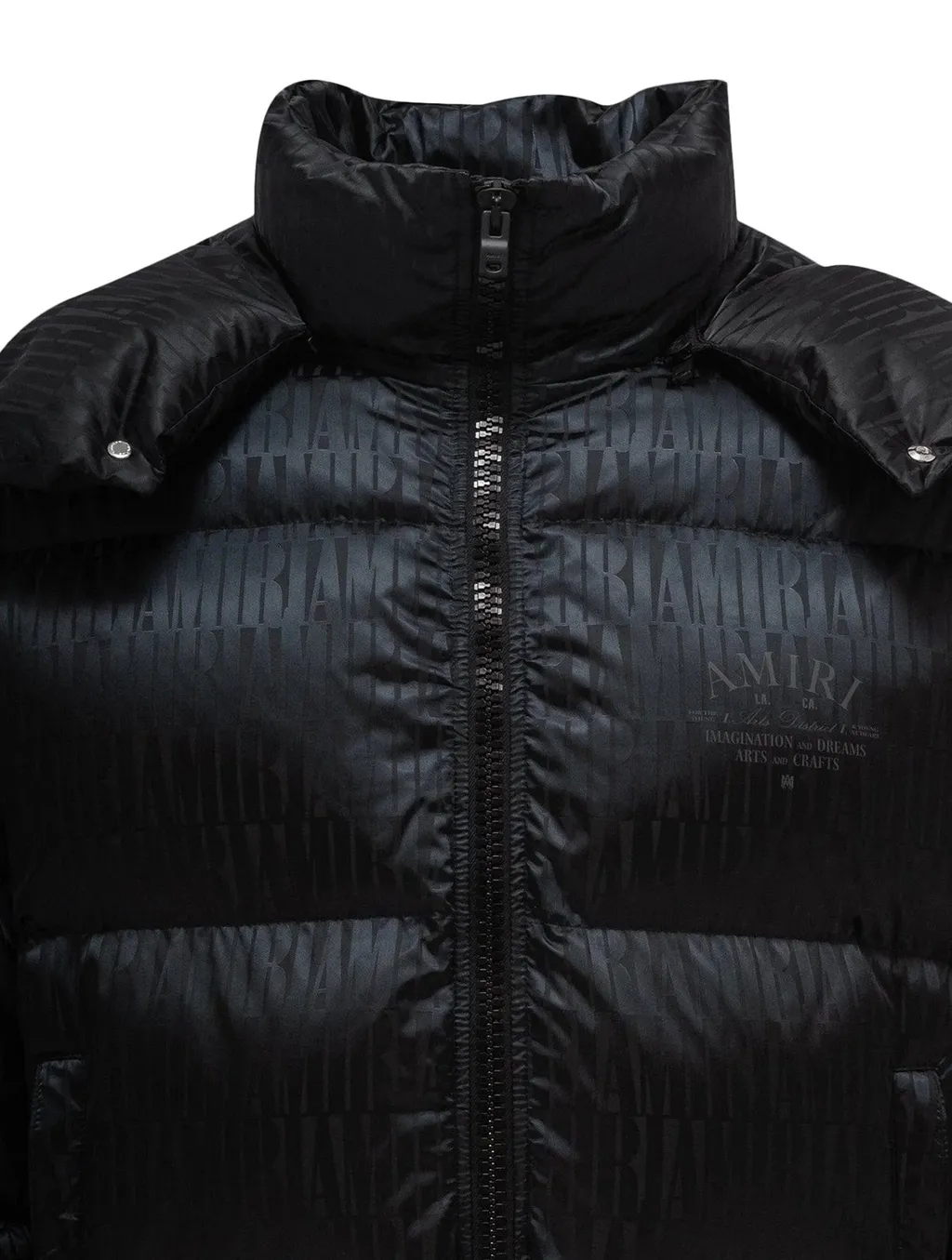 All-Over Logo Printed Padded Down Jacket