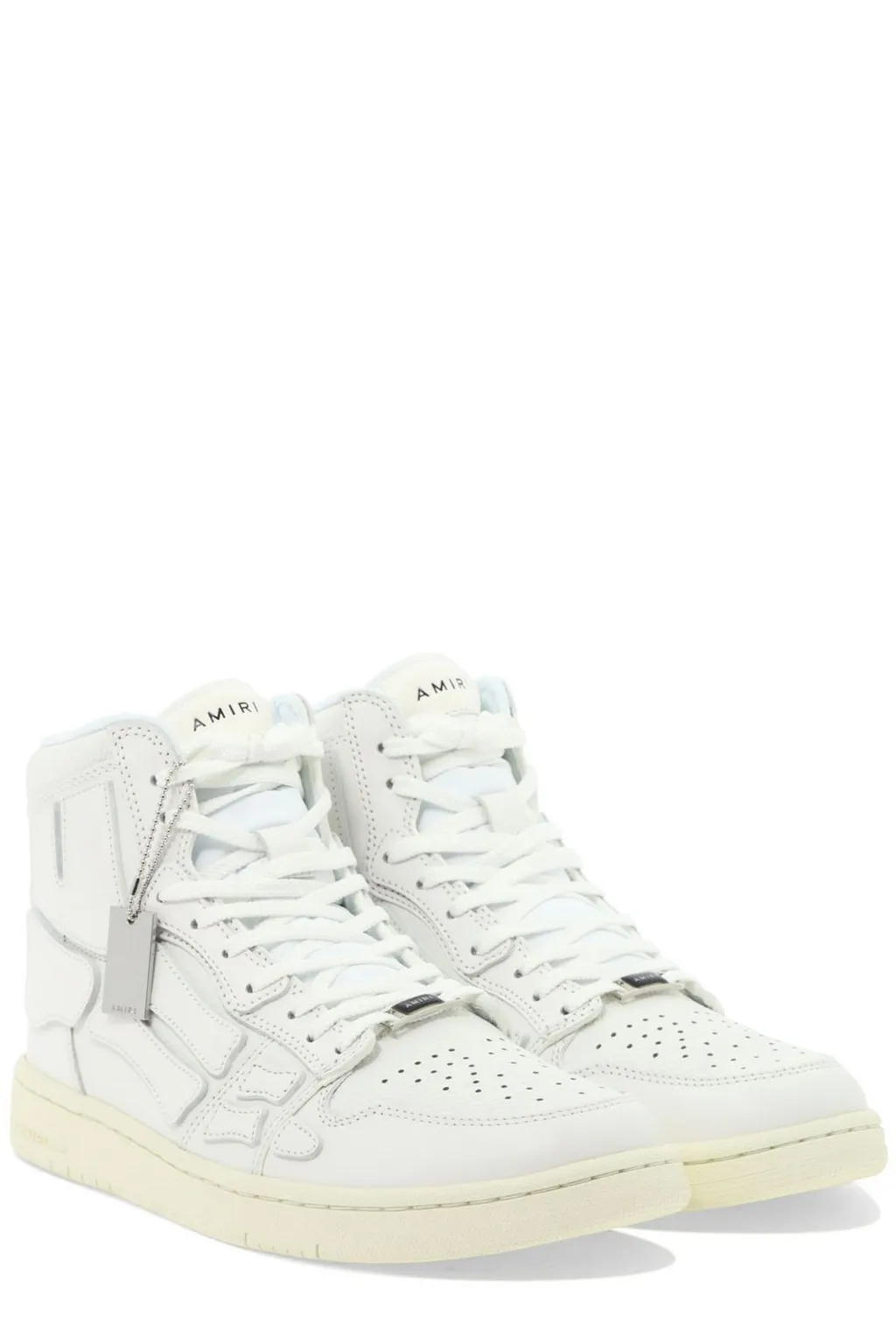 Skeleton High Top Lace-Up Sneakers