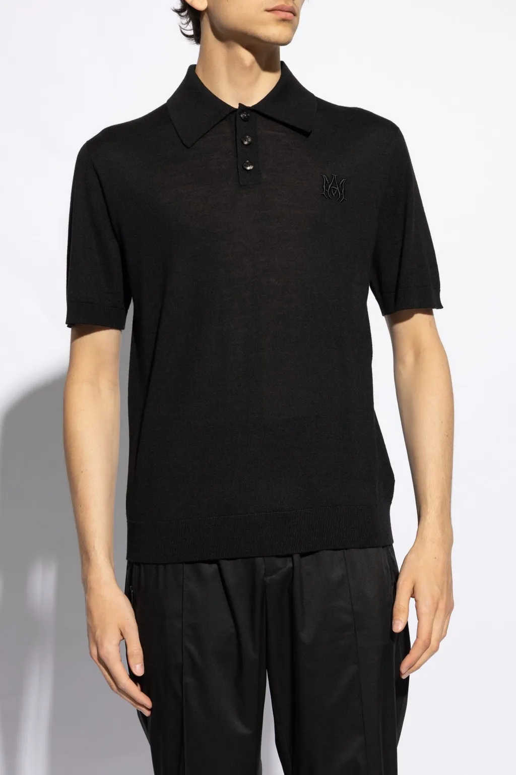 Ma Embroidered Short-Sleeved Polo Shirt