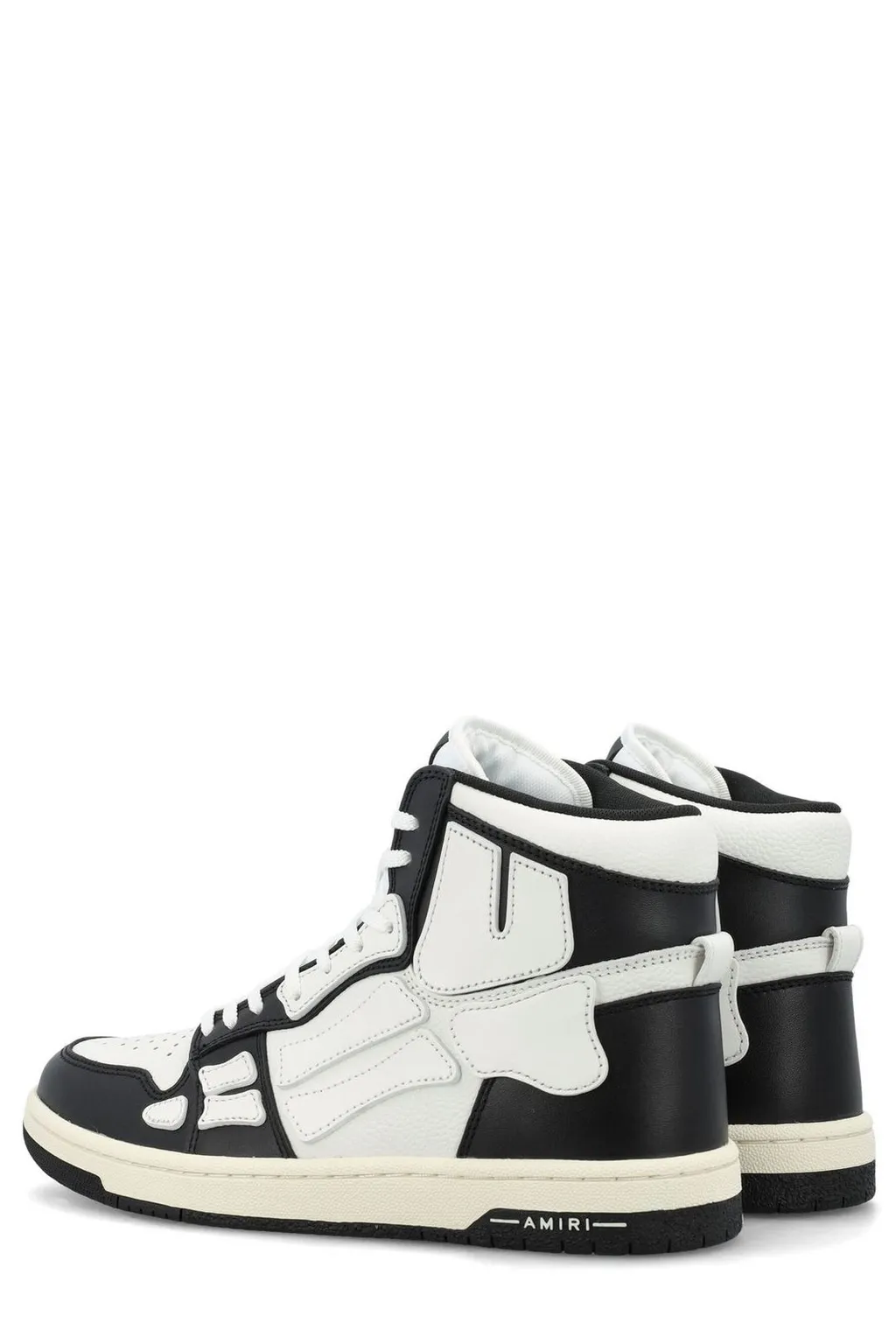 Skel Panelled High-Top Lace-Up Sneakers