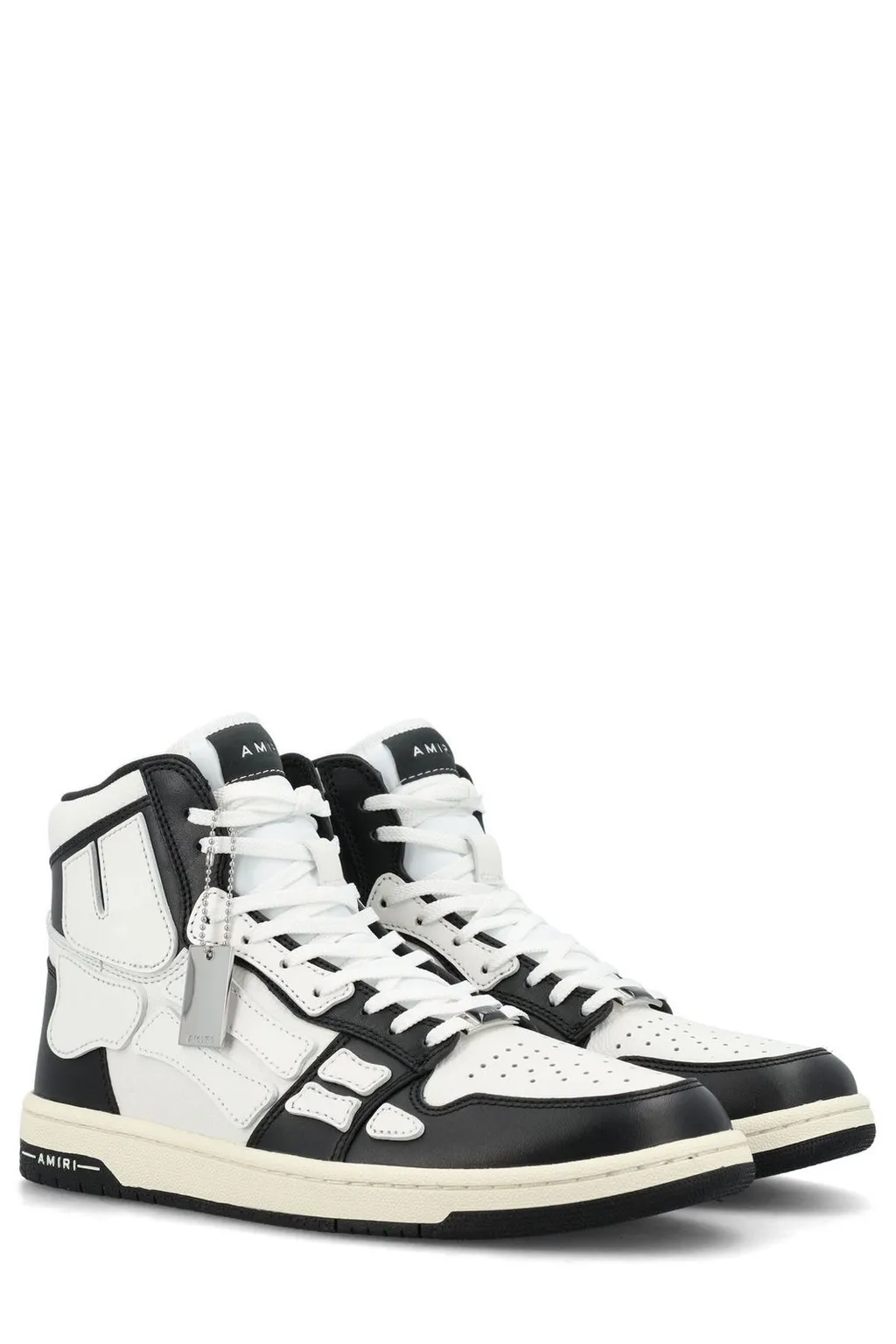 Skel Panelled High-Top Lace-Up Sneakers