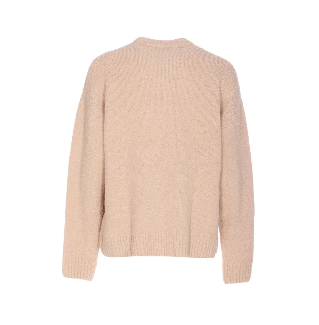 Boucle Long-Sleeved Crewneck Jumper