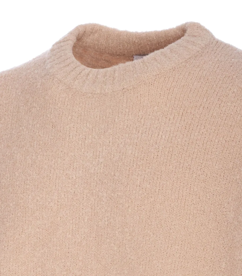 Boucle Long-Sleeved Crewneck Jumper