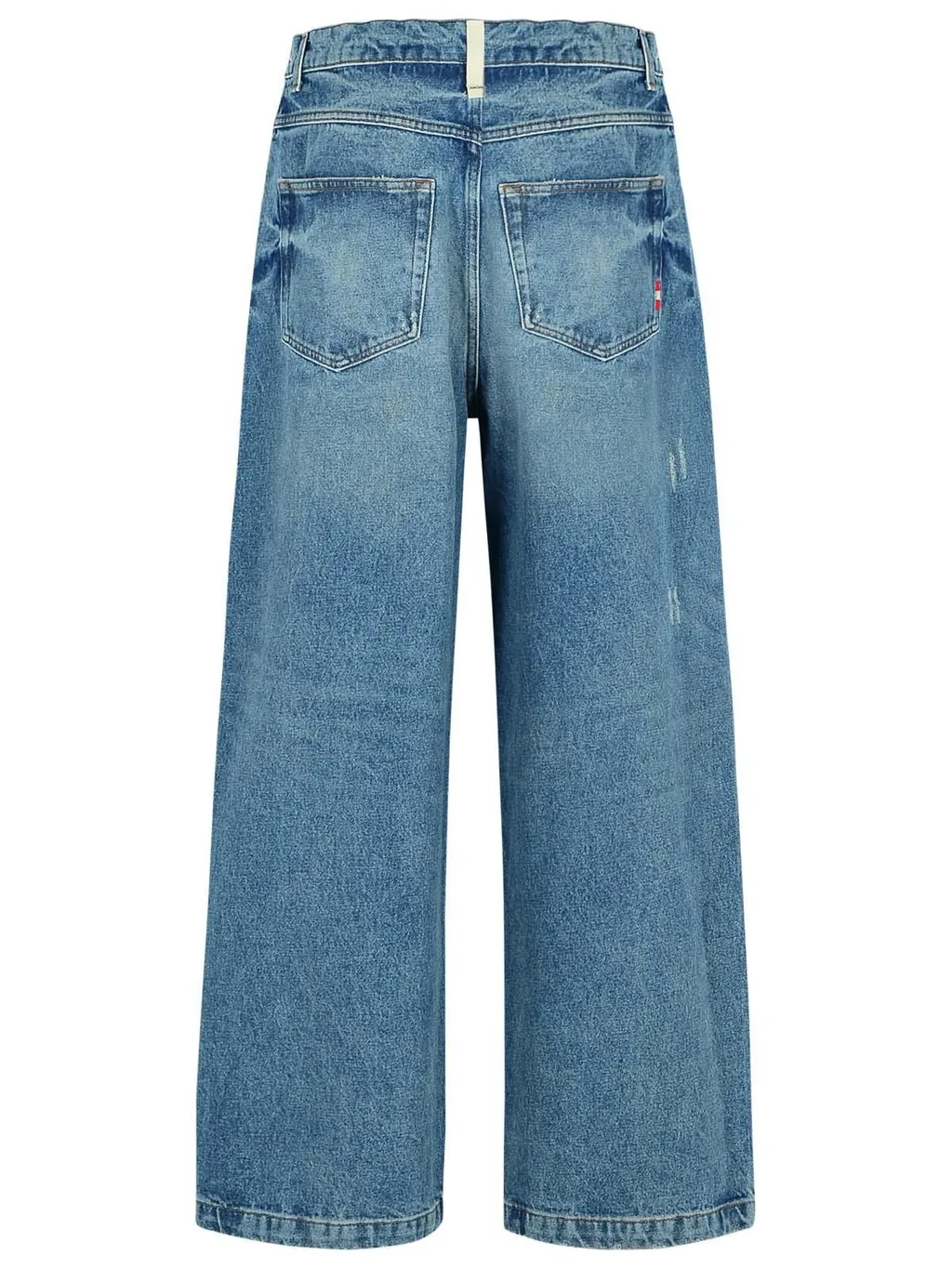 Distressed Wide-Leg Jeans