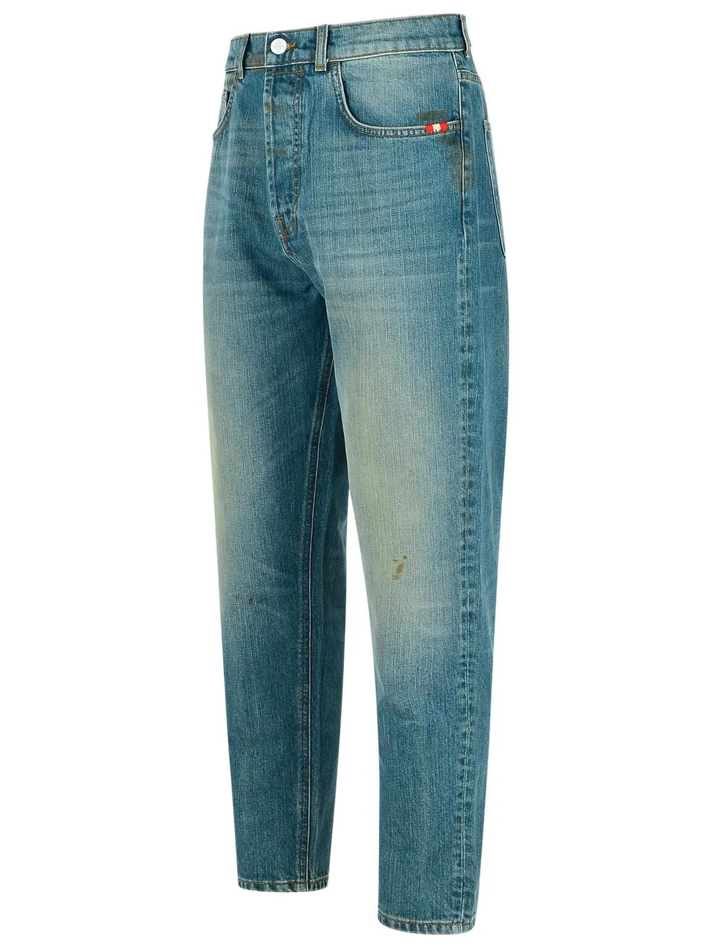 Button-Fly Five-Pocket Jeans