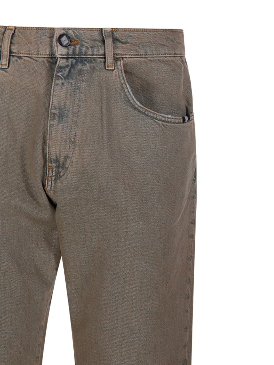 Raw Hem Straight-Leg Jeans