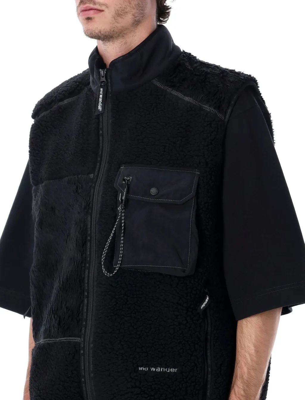 Mix Boa Fleece Vest