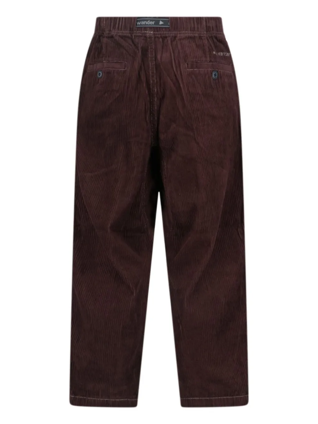 Elastic Waist Corduroy Pants