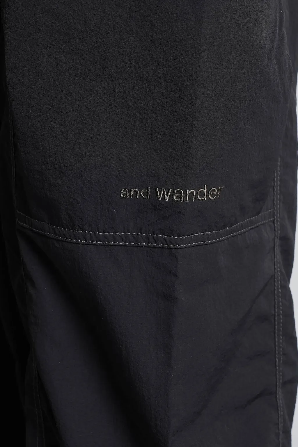 Elastic Waist Crinkled Pants