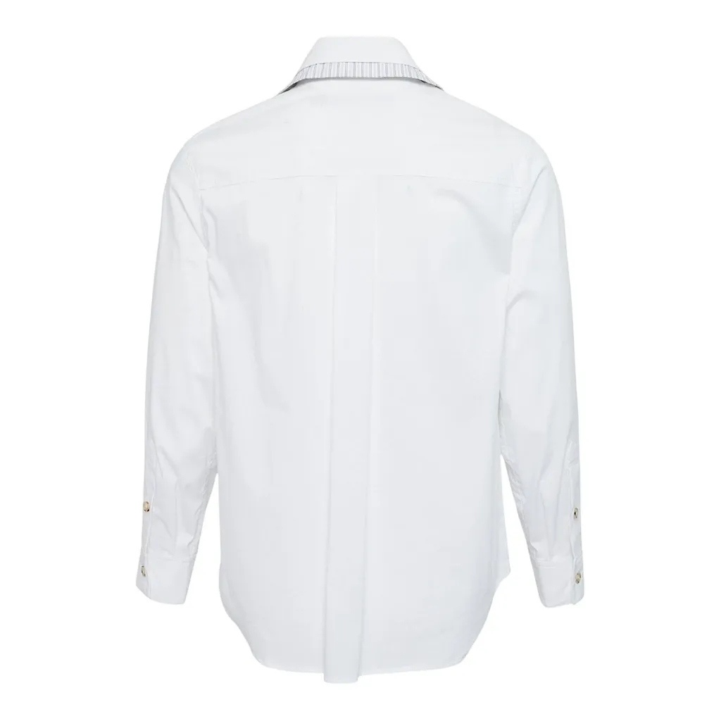 Open Collar Layered Shirt