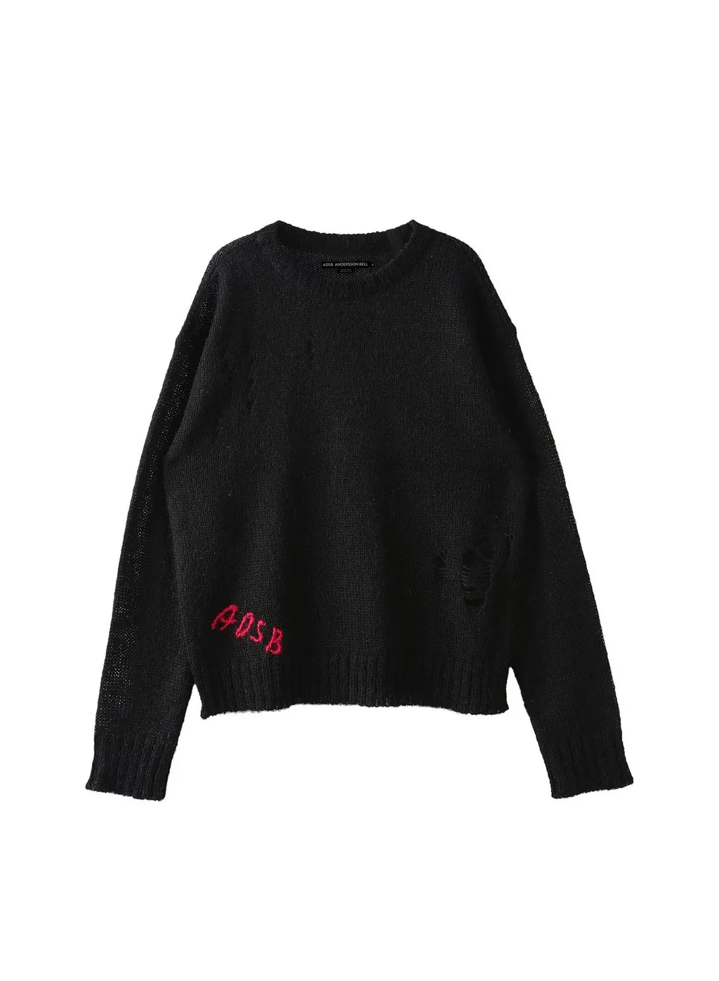 Distressed Logo Knitwear