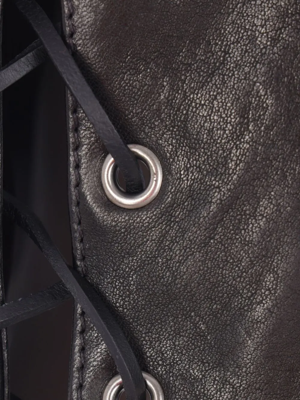 Buttoned Leather Waistcoat