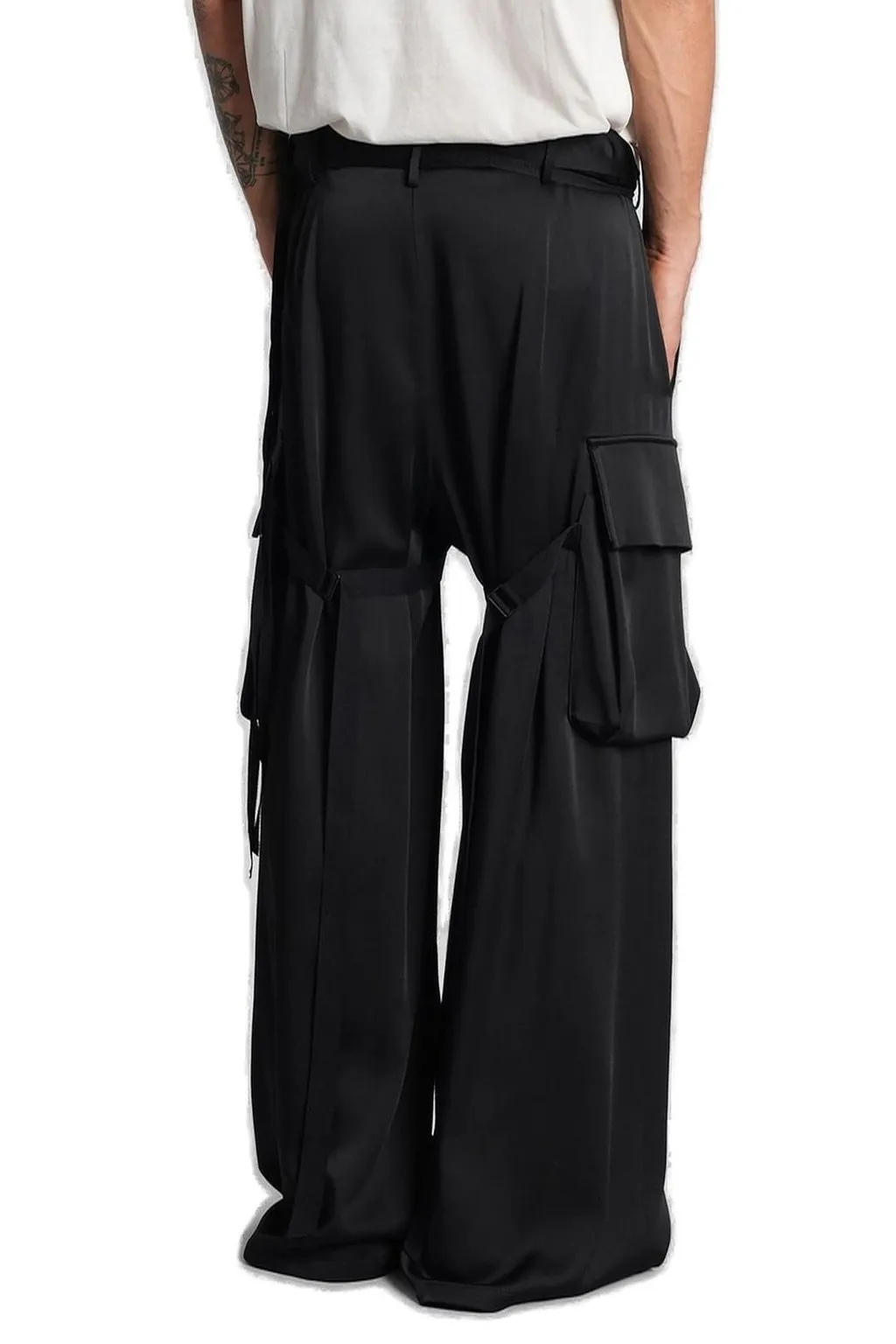 Wide-Leg Cargo Pants