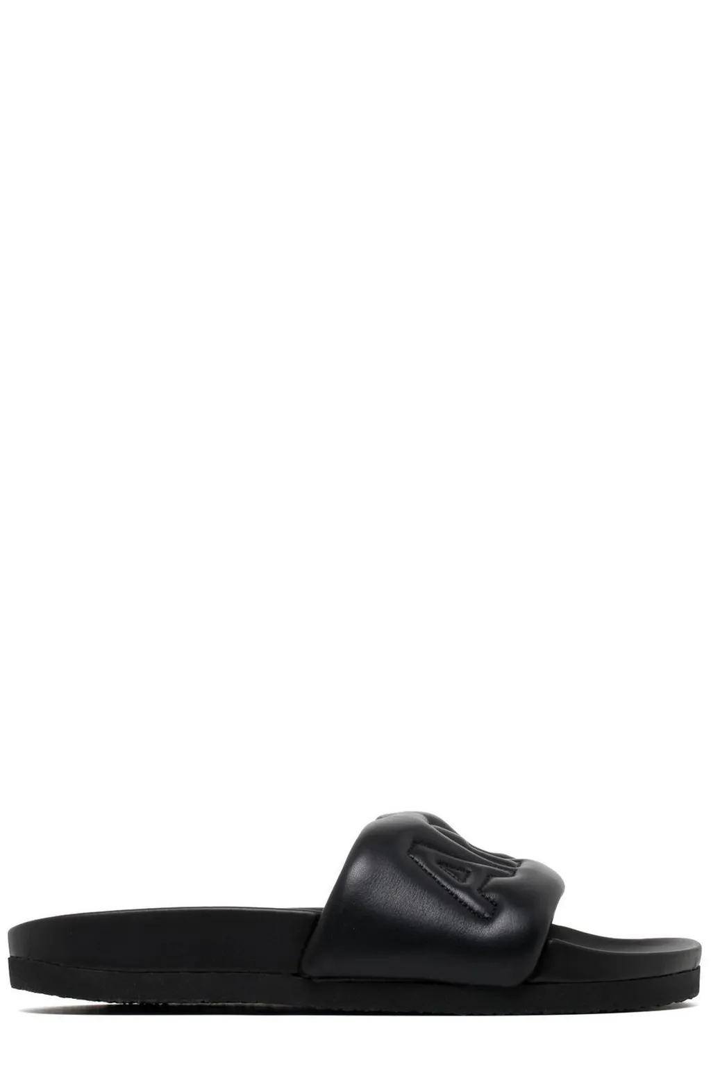 Logo Quilted Slip-On Slides