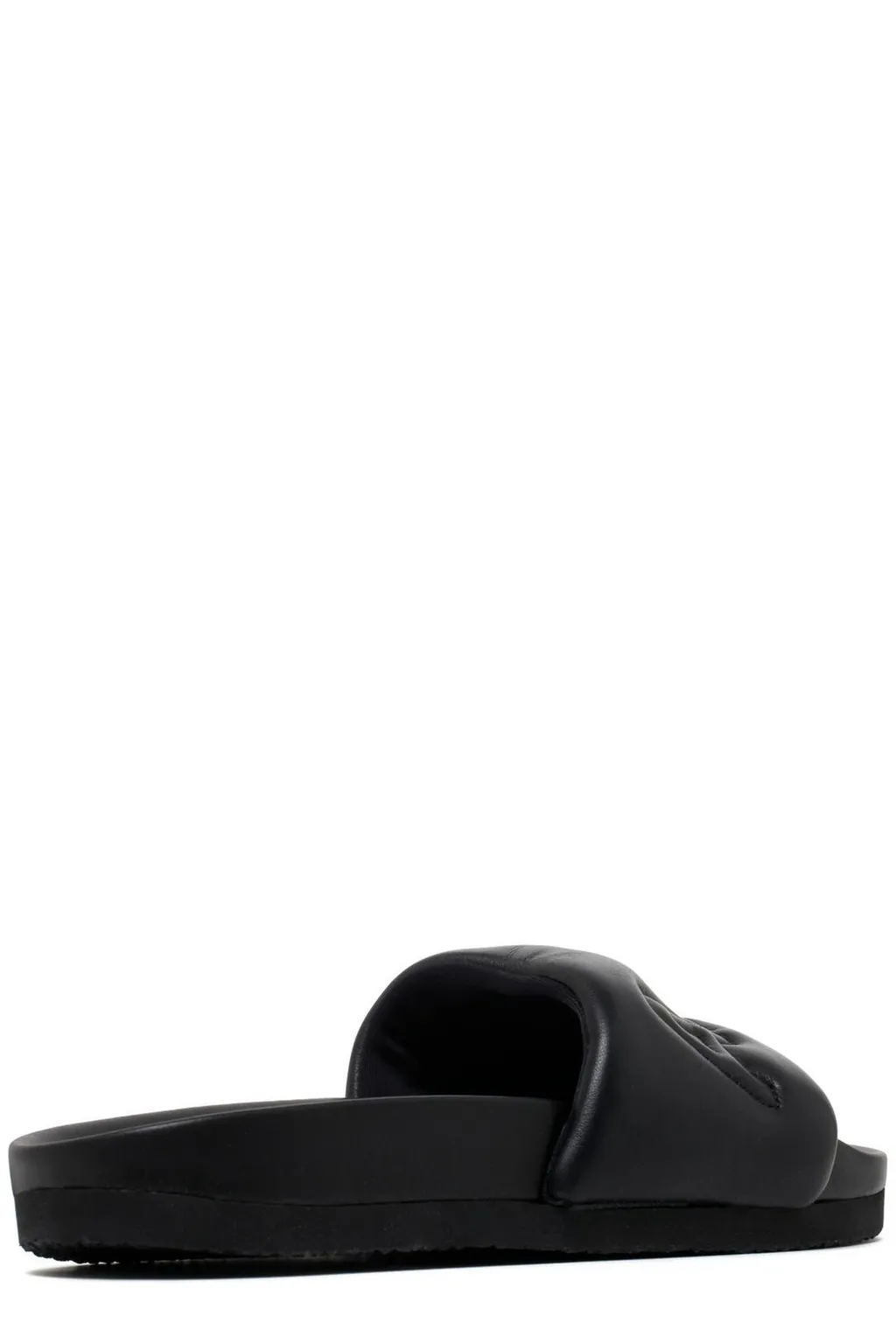 Logo Quilted Slip-On Slides