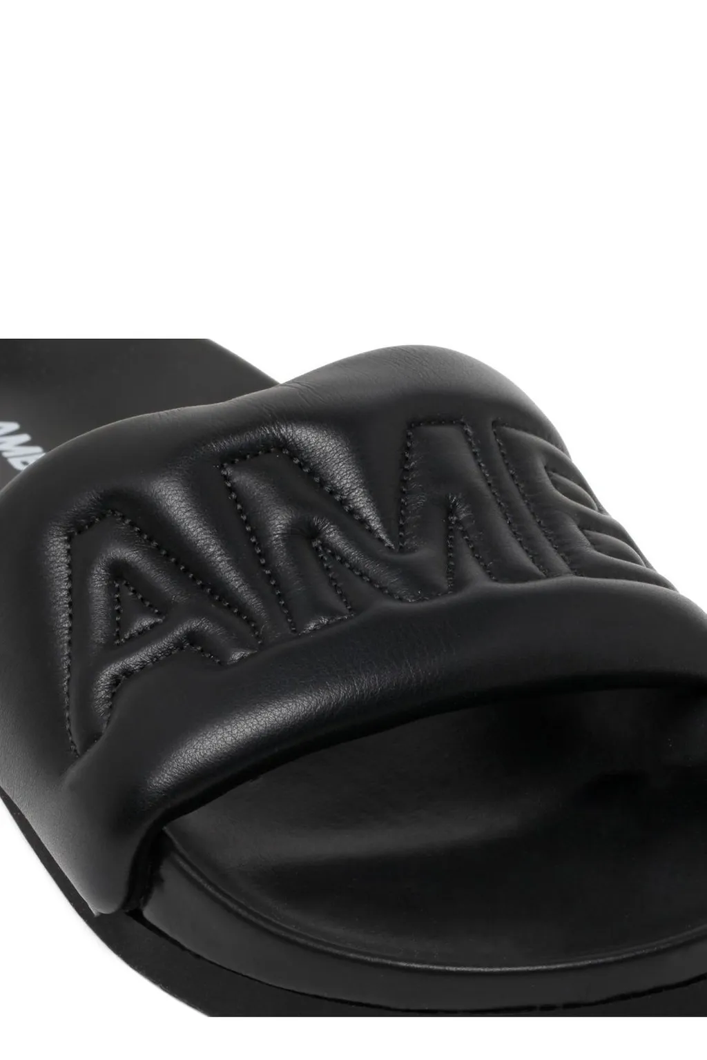Logo Quilted Slip-On Slides