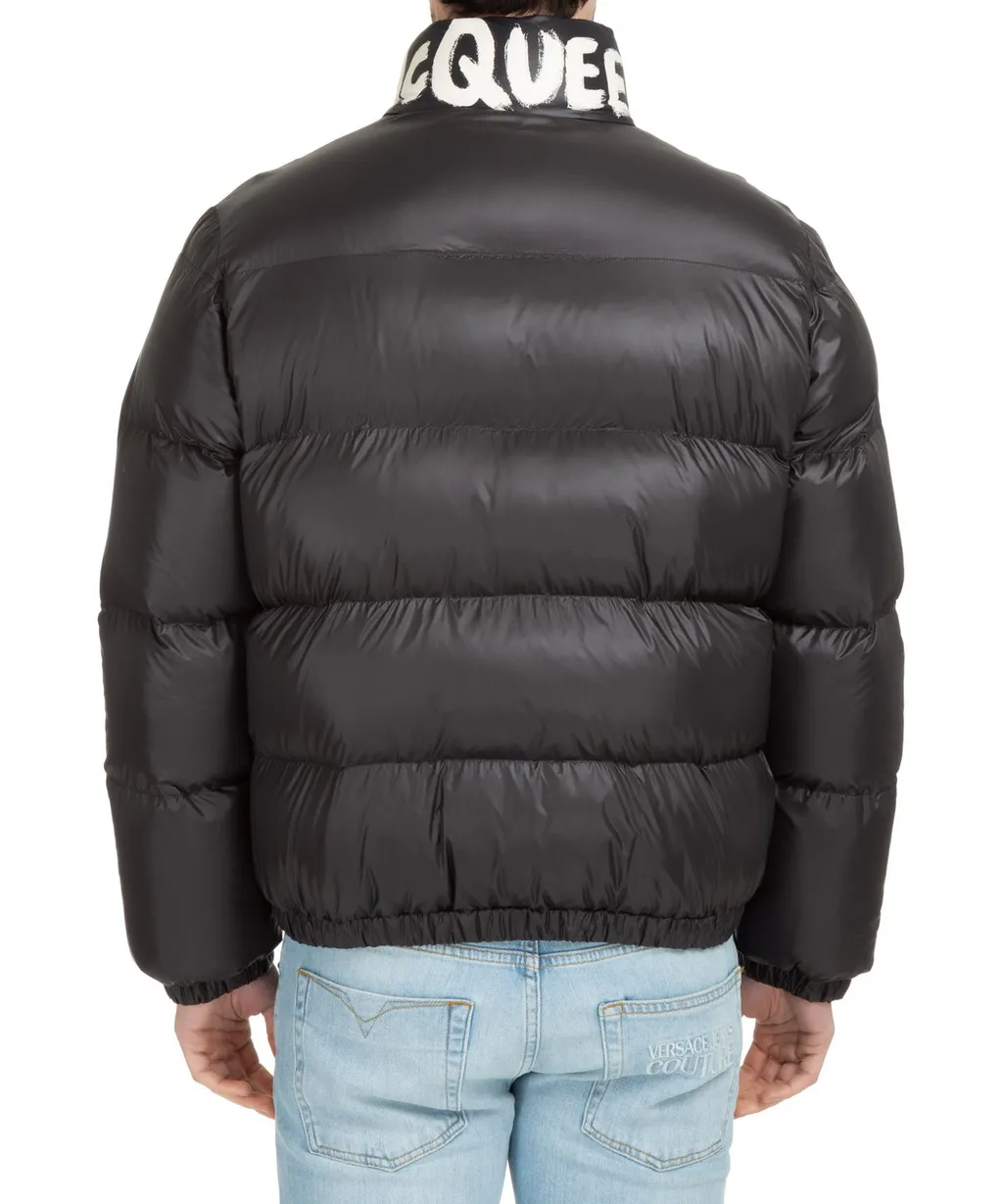Logo Graffiti Puffer Jacket