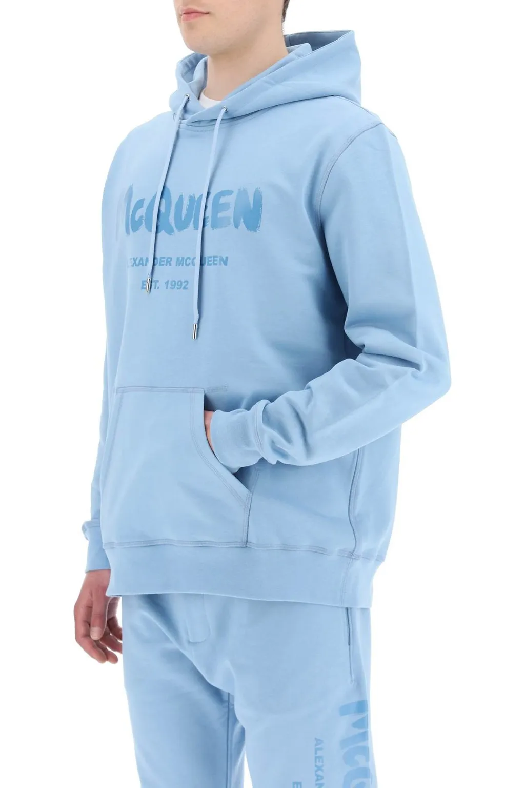 Logo Printed Drawstring Hoodie