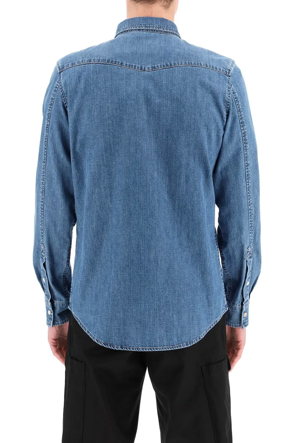Logo Detailed Denim Shirt