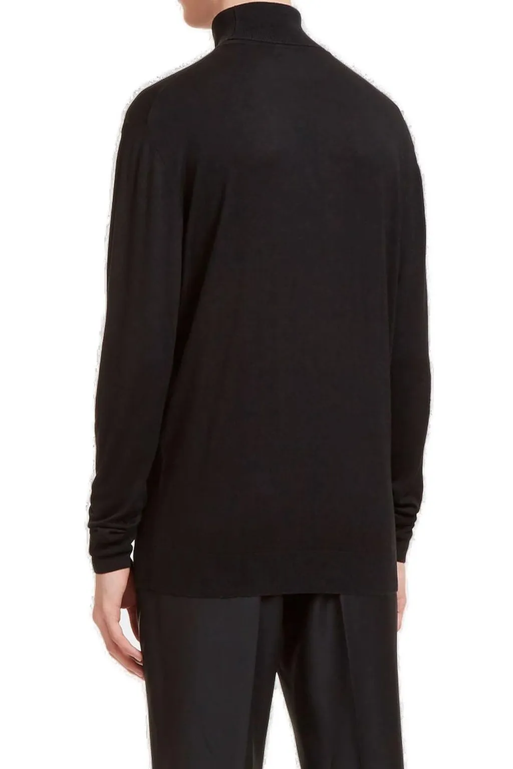Fine Knit Turtleneck Jumper