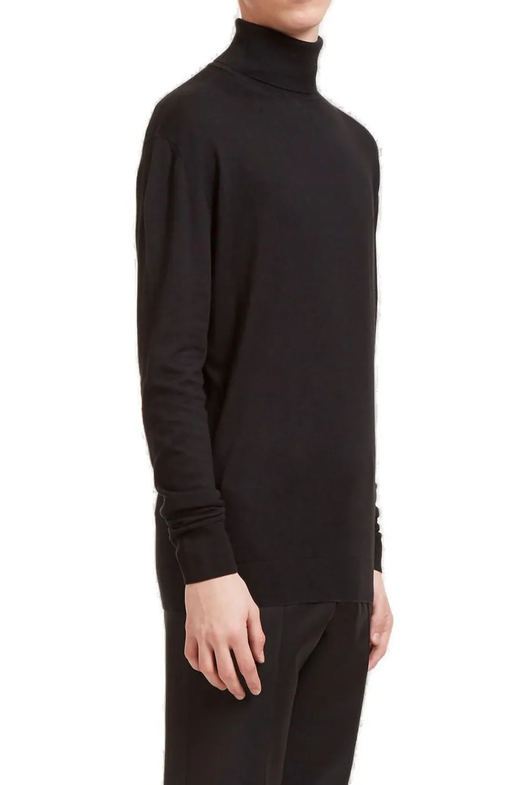 Fine Knit Turtleneck Jumper