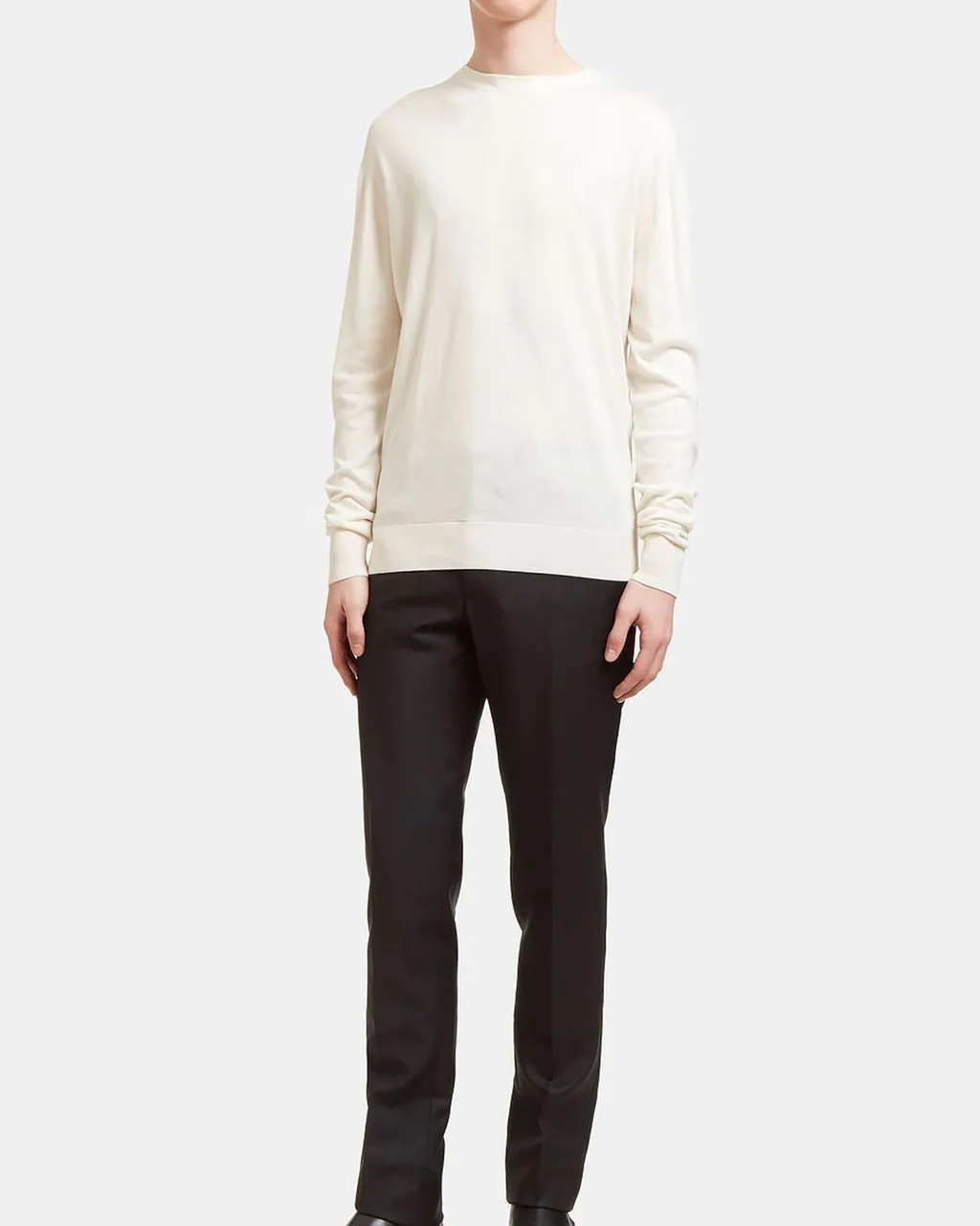 Silk Cashmere Blend Crewneck Pullover