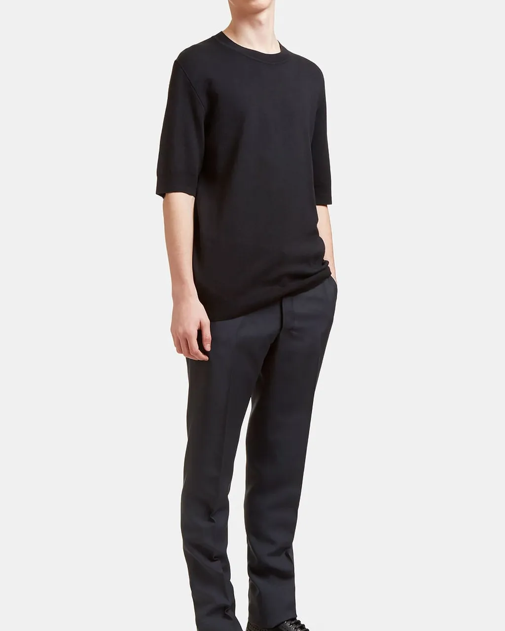 Silk And Cashmere Blend Knit Tee