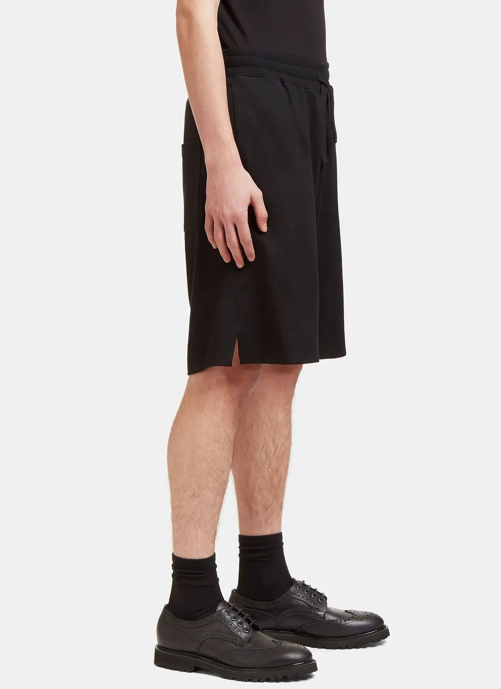 Wool Blend Relaxed Bermuda Shorts