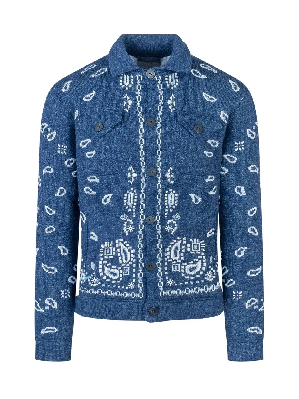 Bandana Jacquard Cardigan