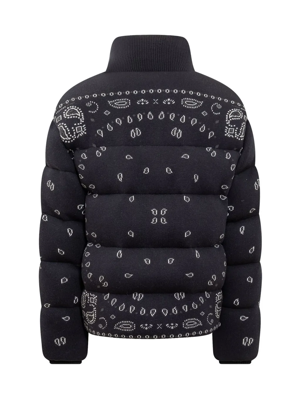Paisley Printed Zipped Padded Jacket