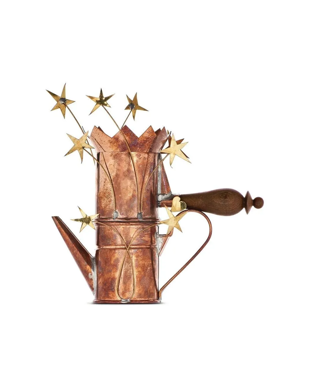 Heart And Stars Detailed Coffee Pot