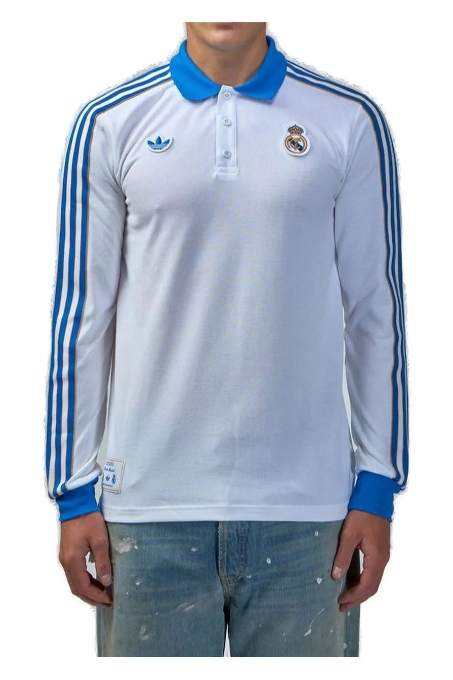 Real Madrid Terrace Icons Long Sleeve Polo Shirt