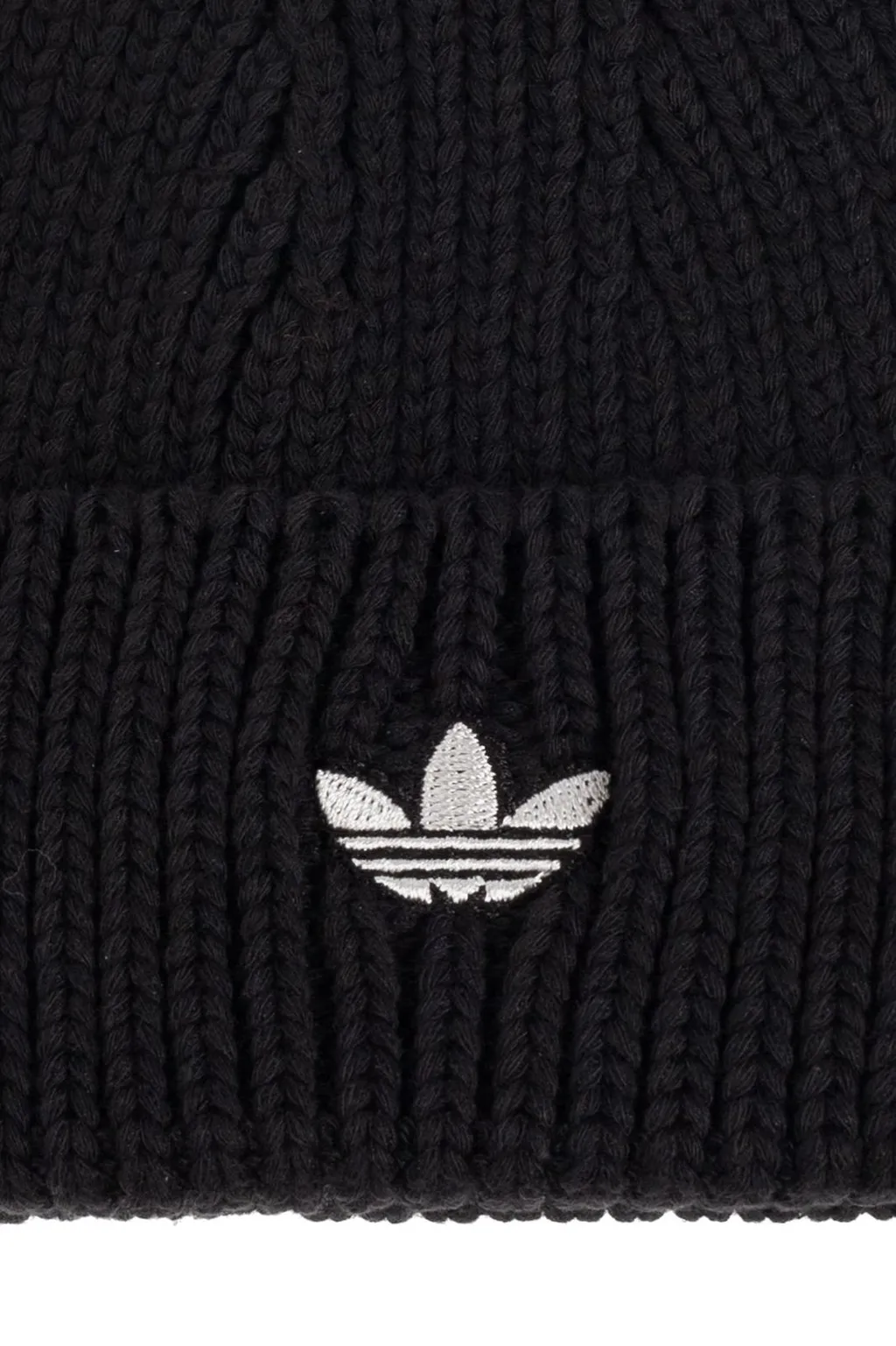 Logo Embroidered Ribbed Cap