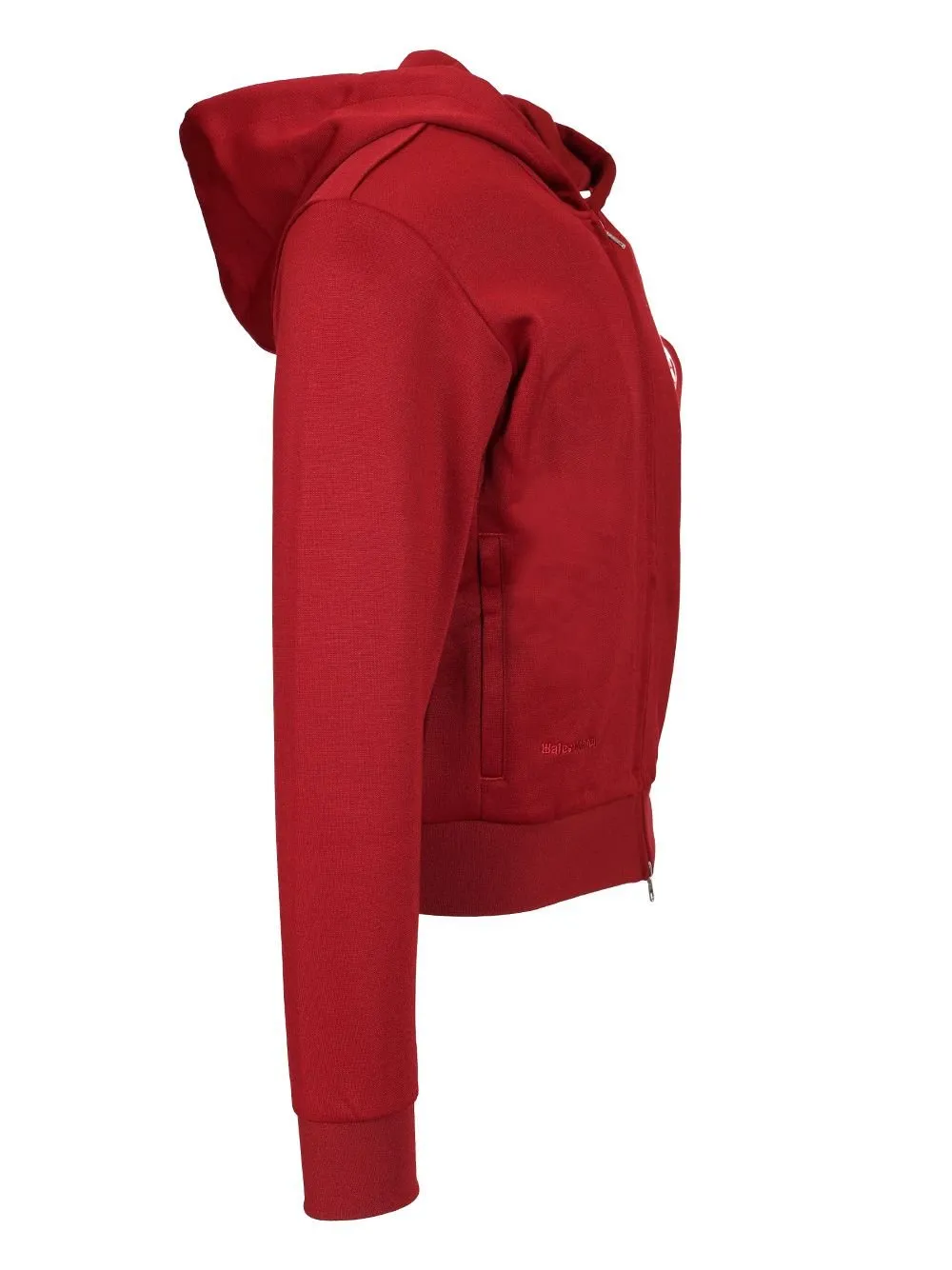 X Wales Bonner Logo Printed Zip-Up Hoodie