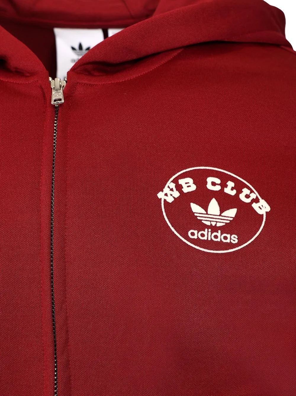 X Wales Bonner Logo Printed Zip-Up Hoodie