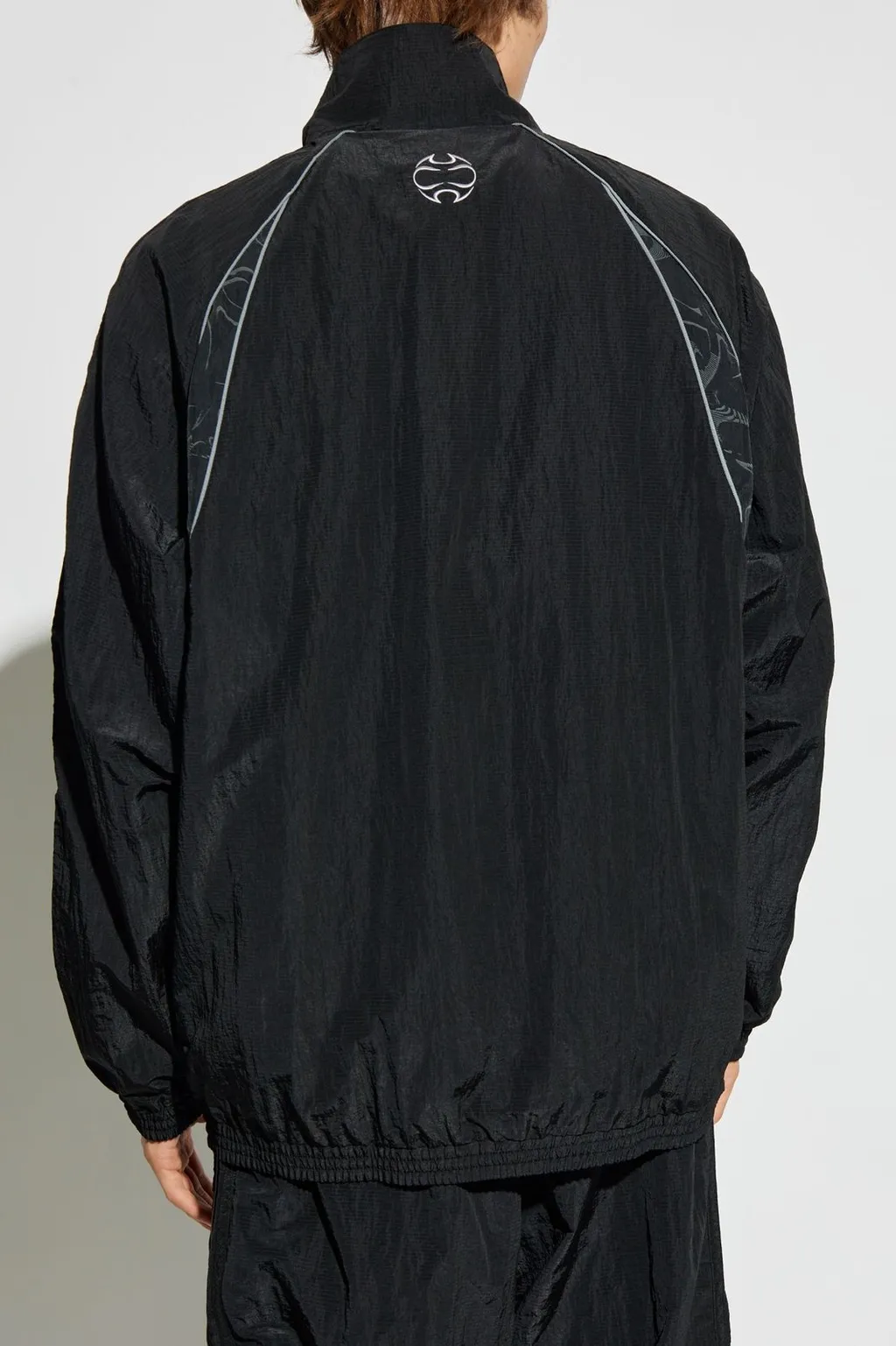Logo Embroidered Zipped Windbreaker