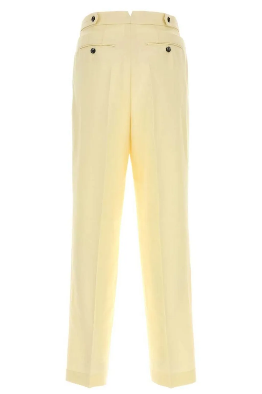 Pressed Crease Pleated Trousers