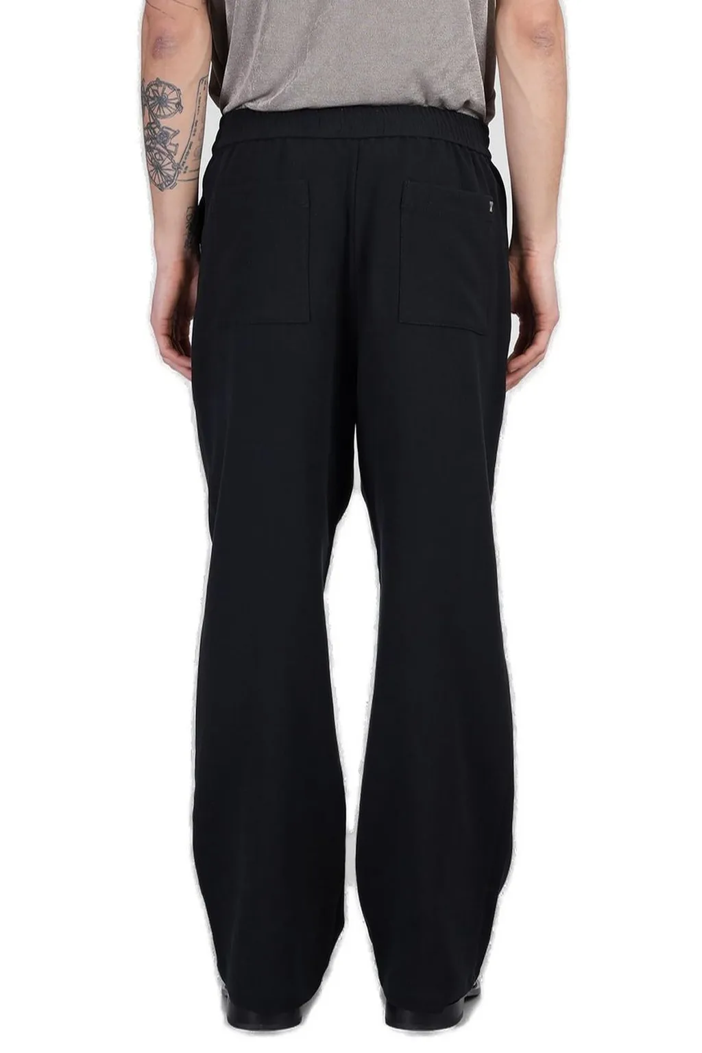 Logo Plaque Straight Leg Trousers